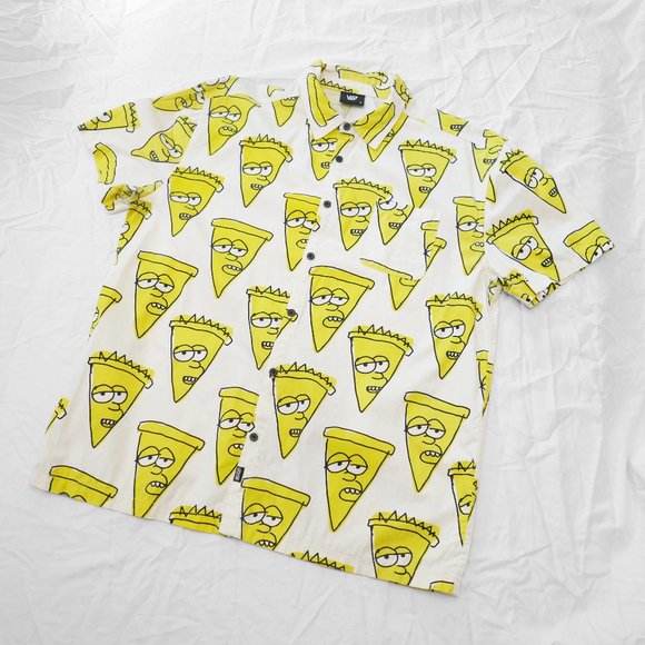 Lazy Oaf Other - Lazy Oaf "Stuffed Crust" Oversized Button-Down Shirt